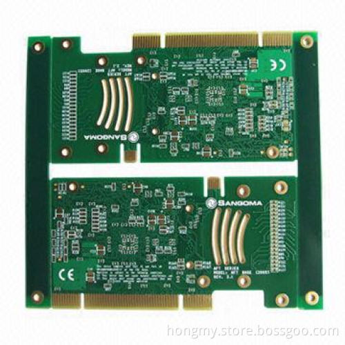 PCB with ENIG Surface Finish, 1oz Copper Thickness and 6 Layers